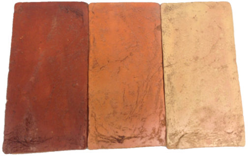 Antique Mahogany Tuscan Gold Florentine Terracotta Tiles colors